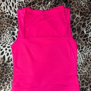 Bright Pink Crop Top